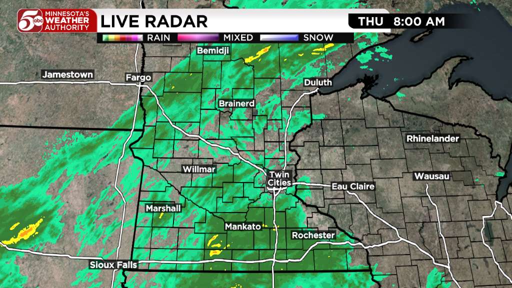Thursday weather: Cool and wet day ahead — KSTP 5, Roseville Community news
