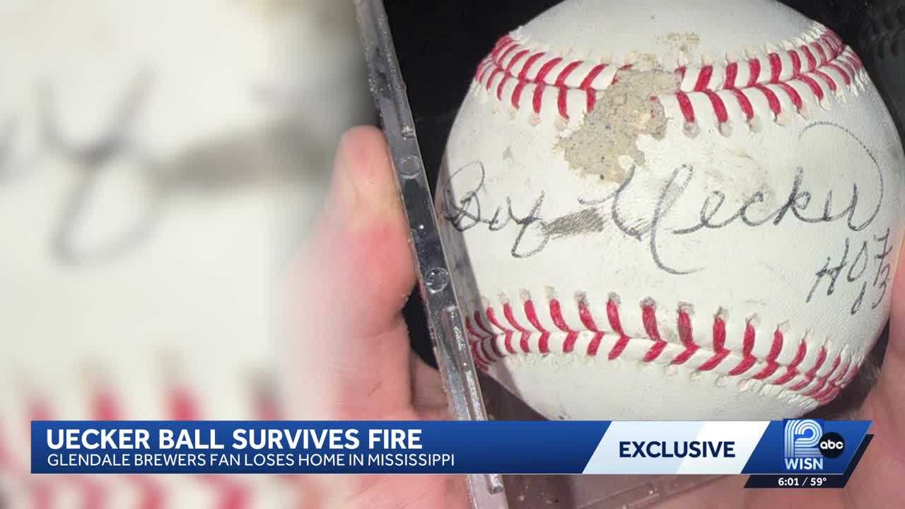 Cherished baseball signed by Bob Uecker survives Mississippi fire — WISN 12 Milwaukee, Roseville Community news