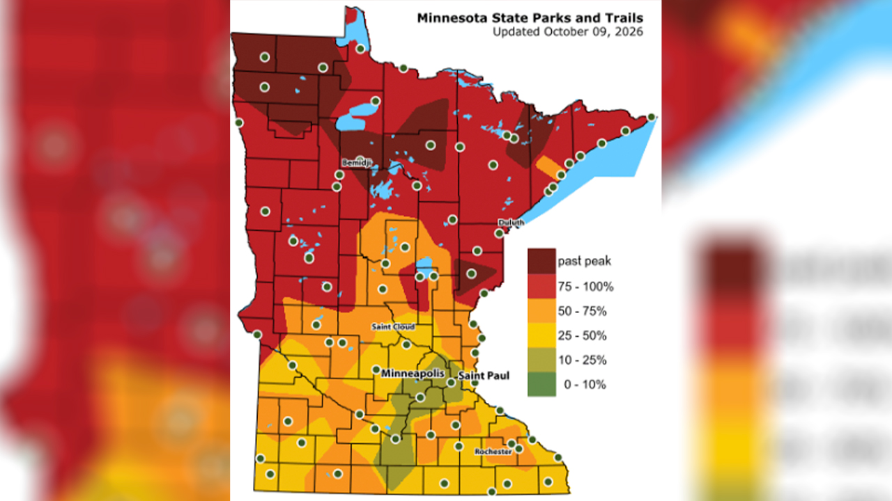Map: Fall colors peaking across northern Minnesota — FOX 9, Roseville Community news
